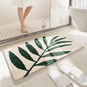 【巴芙洛】北歐植絨加厚吸水止滑浴室地墊40*60cm(TPR防滑底/防滑地墊/吸水踏墊/門口墊/浴室踏墊) 茂林之竹