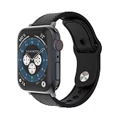 JTLEGEND Apple Watch 42/44/45/49mm Sheer真皮防潑水錶帶 黑