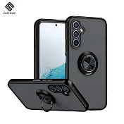 CASE SHOP Samsung A25 指環支架站立保護殼- 黑色