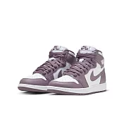 NIKE AIR JORDAN 1 RETRO HIGH OG GS 中大童籃球鞋-白紫-FD1437105 US5 黑色