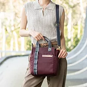 satana - 趣淘個性手提包 - 栗紅色