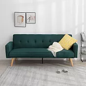 IDEA-捷亞休閒亞麻三段式沙發床/兩色可選(含運) 綠色