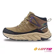 【LOTTO 義大利】男 CT901 動態防水戶外健行鞋- 25.5cm 棕