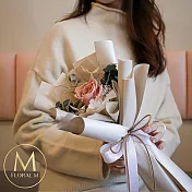 【Floral M】焦糖瑪奇朵永生玫瑰花束