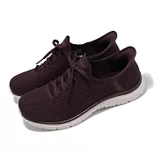Skechers 休閒鞋 Virtue-Divinity Slip-Ins 女鞋 紫 白 透氣 輕量 懶人鞋 健走鞋 104421WPLUM
