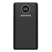 ADATA 威剛 數位顯示電量20000mAh 3孔輸出 快充行動電源 P20000QCD 黑色