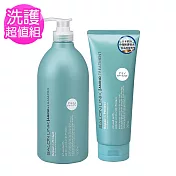日本熊野沙龍級氨基酸洗髮精1000ml+健髮護髮素300g