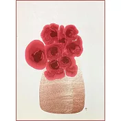【玲廊滿藝】馬靜志 -大紅花兒喜慶吉祥95x70cm
