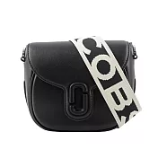 MARC JACOBS THE MESSENGER 小款翻蓋馬鞍斜背包 (黑色)