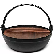 福介商店 日本南部鐵器 鑄鐵鍋 巖鑄 深型圍爐鍋 30cm