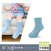 【中筒健康童襪1雙-馬卡藍】sNug給足呵護 童襪 中筒襪 寶寶襪 透氣 無毒 10秒除臭 永久有效 醫師推薦 台灣製 / 馬卡藍12-14(襪底止滑)