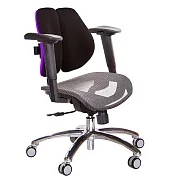 GXG 低雙背網座 電腦椅(鋁腳/2D手遊休閒扶手)  TW-2803 LU2JM