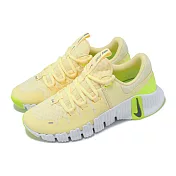 Nike 訓練鞋 Wmns Free Metcon 5 女鞋 黃 綠 健身 針織 襪套 運動鞋 DV3950-800