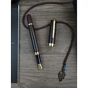 【TENNY 天益鋼筆】加冕 Coronation 手工木質鋼筆 筆尖-F 印尼黑檀木