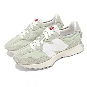 New Balance 休閒鞋 327 男鞋 女鞋 深橄欖石 綠 白 麂皮 復古 情侶鞋 NB U327LM-D