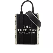 MARC JACOBS THE JACQUARD TOTE 雙色迷你手機托特包 (黑色)