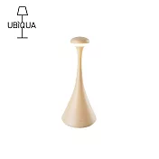 【義大利UBIQUA】Pinup 摩登曲線風USB充電式檯燈(小款)- 杏色