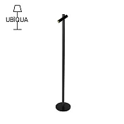 【義大利UBIQUA】Zoom 極簡風USB充電式落地燈(單頭可調角度)- 純黑