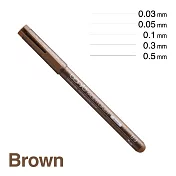 日本 COPIC 酷筆客 極細代針筆單支 棕 0.03