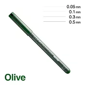 日本 COPIC 酷筆客 極細代針筆單支 橄欖綠 0.05