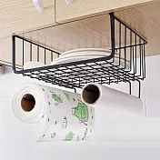 E.City_免釘廚櫃隔板鐵製籃掛架 黑