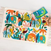 《Rex LONDON》流蘇純棉地墊 | 擦腳墊 腳踏墊 吸水墊 - 熱帶動物