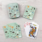 《Rex LONDON》金屬收納盒+撲克牌(貓派對) | 紙牌 桌遊
