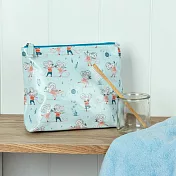 《Rex LONDON》防水盥洗包 | 化妝包 收納包 旅行小包 沐浴小包 盥洗收納包 (米米與米洛20cm)