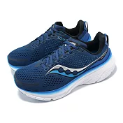 Saucony 慢跑鞋 Guide 17 男鞋 寬楦 藍 白 緩衝 輕量 路跑 運動鞋 索康尼 S20937106 27.5cm NAVY/COBALT