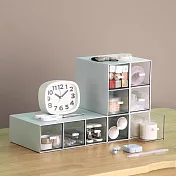 E.City_可疊加3格桌面小物收納盒 藍