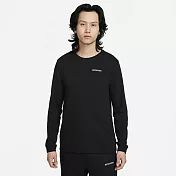 NIKE AS M NK DF TRACK CLUB FLC CREW 男長袖上衣-黑-FB5510010 L 黑色