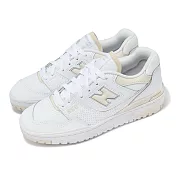 New Balance 休閒鞋 550 女鞋 白 亞麻黃 復古 NB 紐巴倫 BBW550BK-B