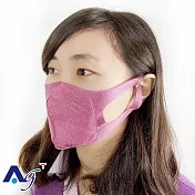 采棉居寢飾文化館 Ag+酷羞小V臉4D口罩(2色可選) 紫