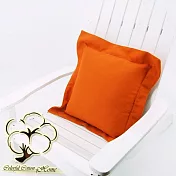 采棉居寢飾文化館 四方抱枕 -橘
