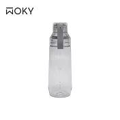 【WOKY 沃廚】ECOZEN 透明瓶600ml 深灰