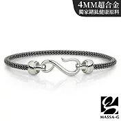 MASSA-G Titan Ex極限4mm超合金鍺鈦腳環 23cm