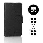 三星 Samsung Galaxy S24+ (6.7吋) 玩色系列 磁扣側掀(立架式)皮套 黑色