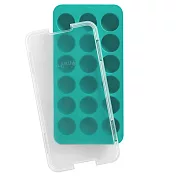 《LEKUE》造型製冰盒 | 冰塊盒 冰塊模 冰模 冰格 - 18格附蓋半球(湖綠)