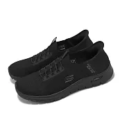 Skechers 休閒鞋 Arch Fit Vista Slip-Ins 女鞋 黑 套入式 懶人鞋 避震 輕量 健走鞋 104379BBK