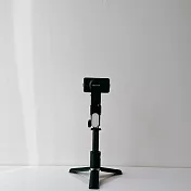 【美極品】AI跟拍三腳穩定器 360度環繞跟拍 附贈補光燈 臉追蹤 超智慧自動跟拍 手持穩定器 自拍棒 幻影黑(贈-補光燈)