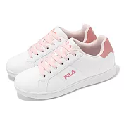 Fila 休閒鞋 Inheritance 女鞋 白 粉 低筒 皮革 小白鞋 斐樂 5C323Y155