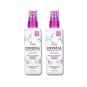 (2瓶任選超值組)美國CRYSTAL-身體淨味除臭爽身噴霧-無香粉118ml/瓶(運動異味除臭劑,乾爽體香露,去除體味體香膏,身體清潔芳香消臭噴霧)  無香粉*2瓶
