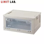 LIHIT LAB A-3222 折疊收納箱-32L 白色