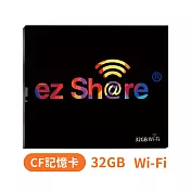 ezShare無線Wi-Fi 32G CF卡ES32GCF記憶卡(分享派照片IG FB LINE)CompactFlash適Sony Canon Nikon Fujifi