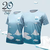 【2Only】| 瀕 危動物系列-短袖T恤-大人-男女同款- M 北極熊