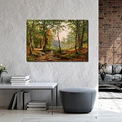 【御畫房】綠林小鹿之二 國家一級畫師手繪油畫60×90cm VF-193 (客製商品)