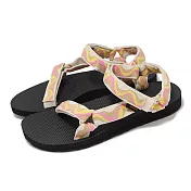 Teva 涼鞋 W Original Universal 女鞋 波長粉黃棕 緩震 支撐 速乾 涼拖鞋 休閒鞋 1003987WBRC 23cm PINK/BROWN