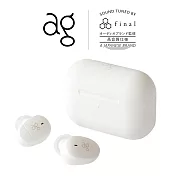 日本 ag COTSUBU 真無線藍牙耳機 雪白色