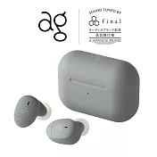 日本 ag COTSUBU 真無線藍牙耳機 岩石灰