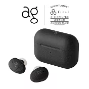日本 ag COTSUBU 真無線藍牙耳機 純粹黑